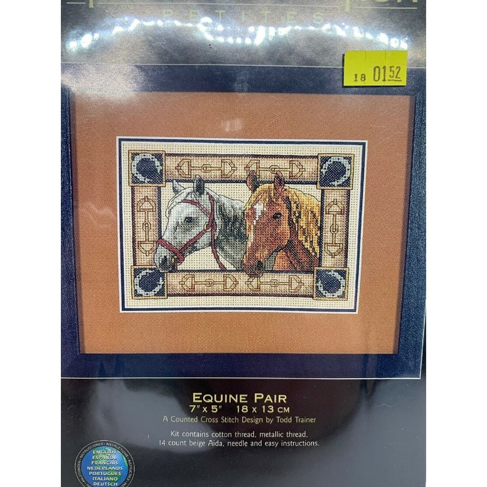 Vtg Dimensions Gold Collection Petites “Equine Pair” 6848 NOS 2000